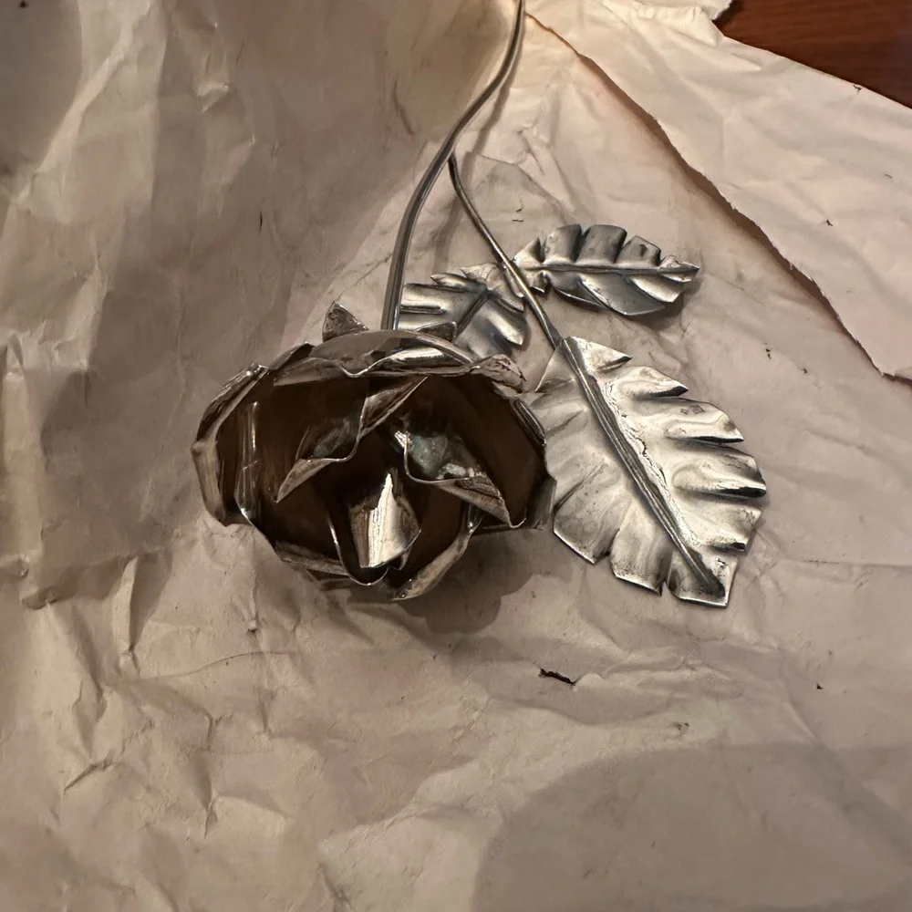 Handmade Sterling Silver Rose
